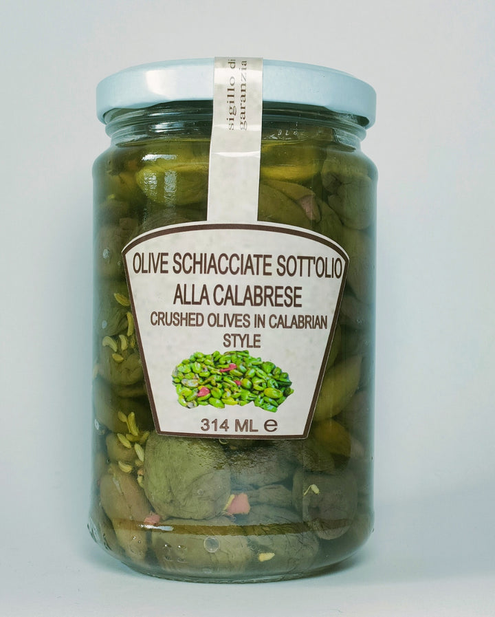 Le olive schiacciate alla calabrese
